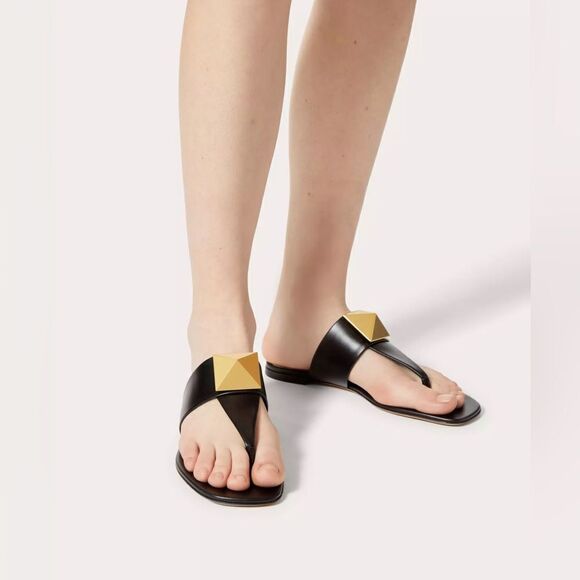 Valentino one stud calfskin thong sandal sz 6 - Picture 10 of 10